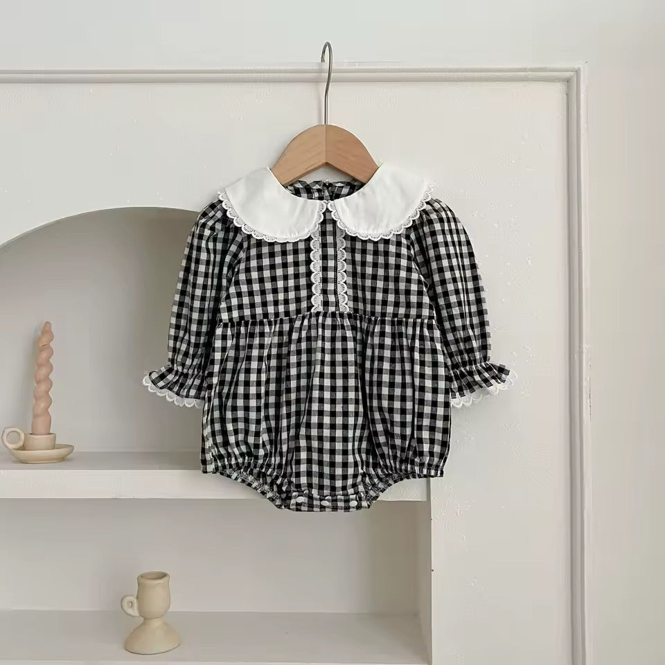 Opal Gingham Romper